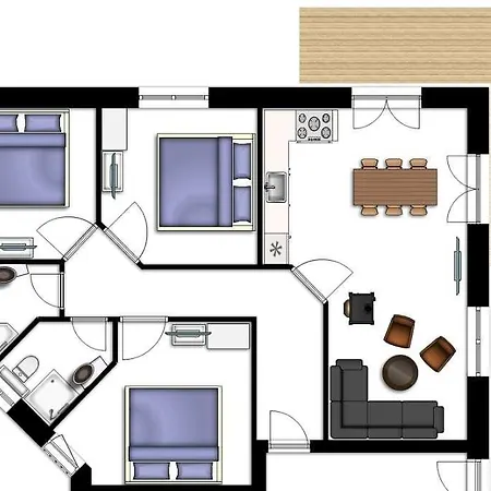 公寓 54-Grad-Ferienwohnung-Nord-03 格洛米茨